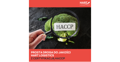 Kolejny ważny krok za nami – magazyny Hart Logistics uzyskały certyfikację HACCP