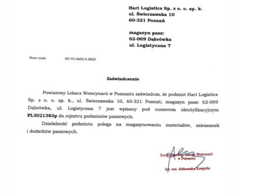 Certificat vétérinaire 